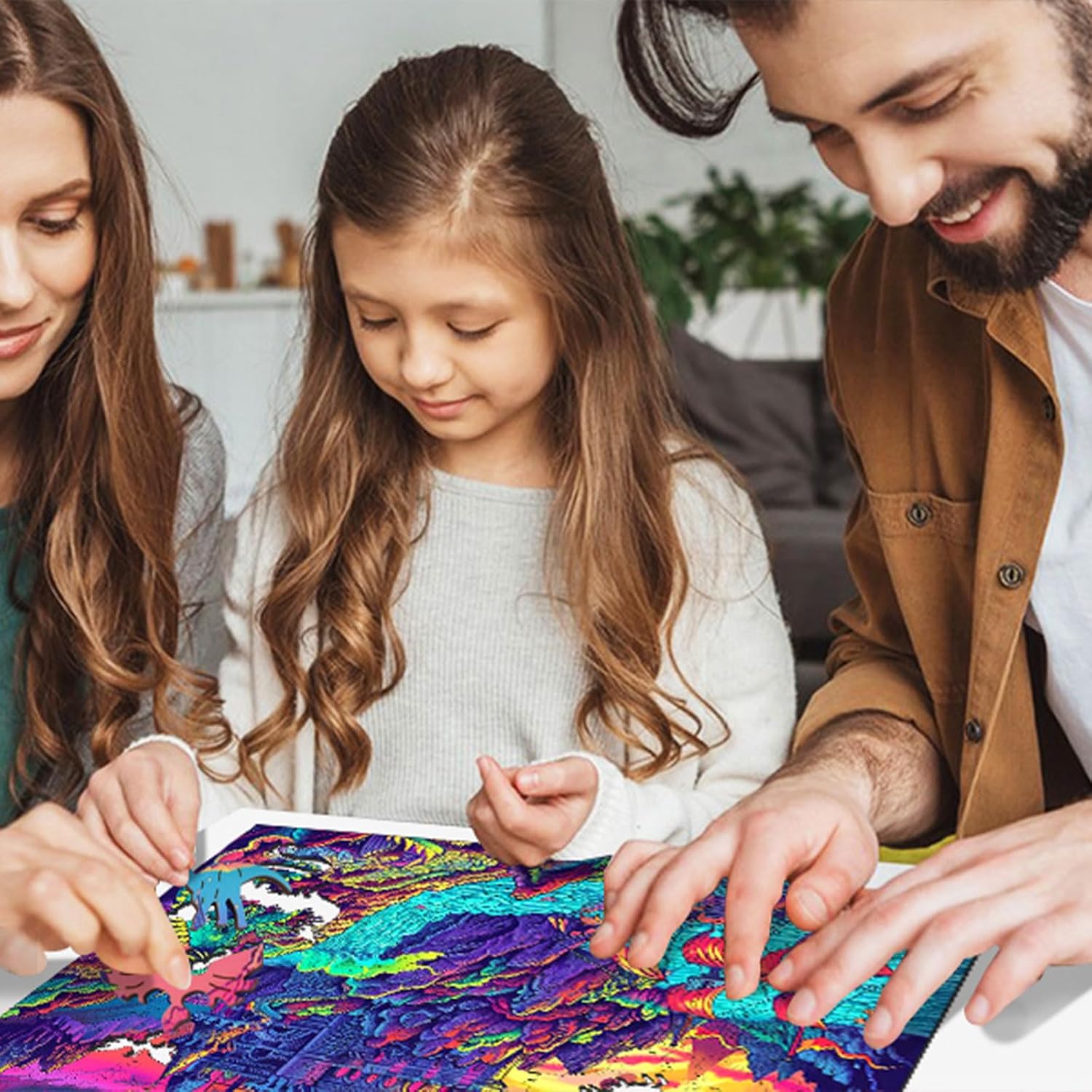 Wooden Puzzles for Adults-Dragon Castle, Unique Shaped Jigsaw Puzzle, Wood Puzzles Adult, Creative Gift for Kids Family Games