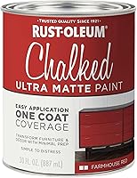 Vista 54 de Rust-Oleum 287722 - Pintura a la tiza ultramate para interiores, 30 onzas, capa superior transparente mate