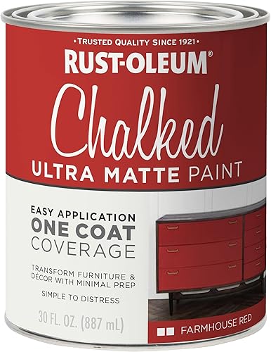 Miniatura 211 de Rust-Oleum 287722 - Pintura a la tiza ultramate para interiores, 30 onzas, capa superior transparente mate