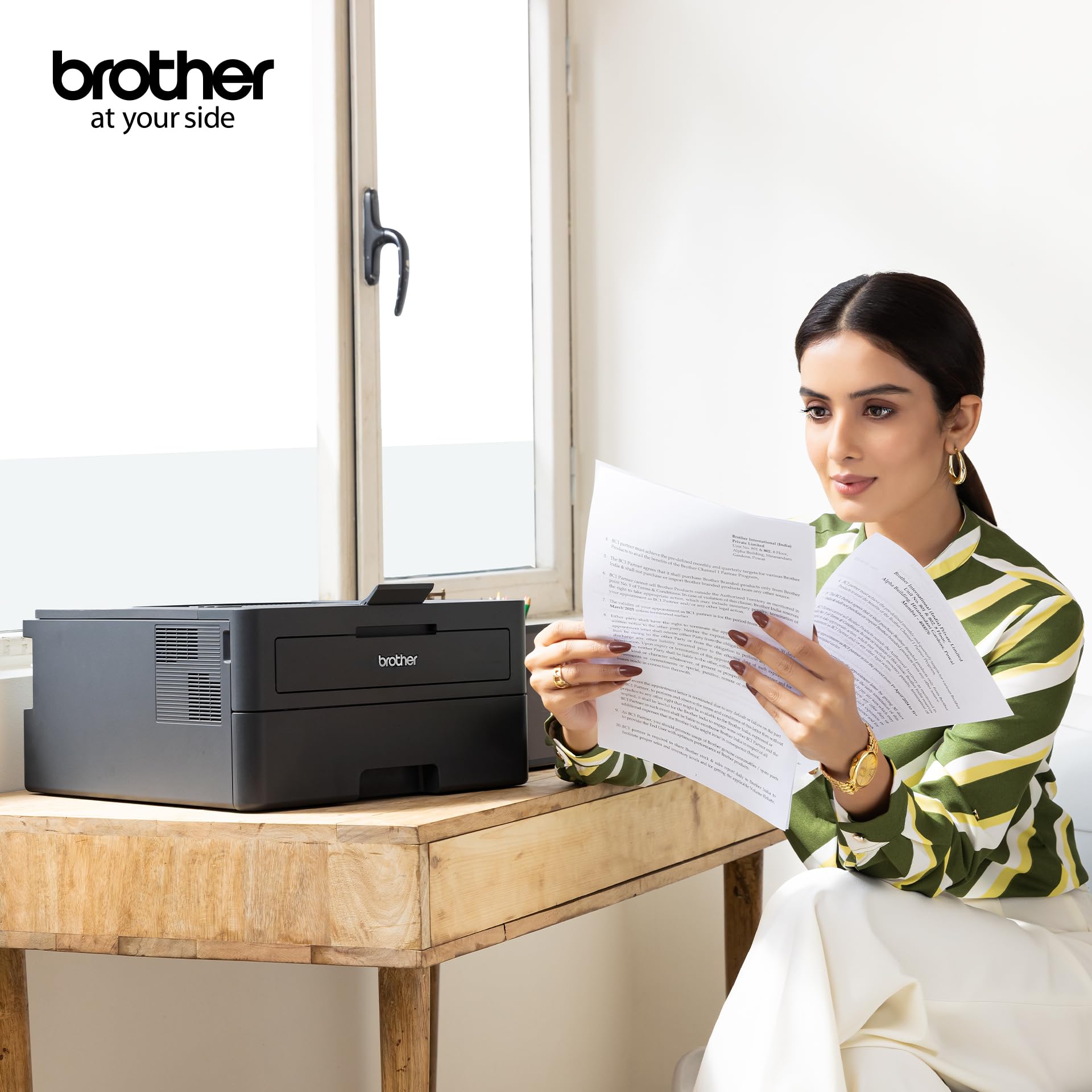 Brother HL-L2460DN Auto-Duplex-Monochrom-Laserdrucker, 34 Seiten/Minute, LCD-Display, 128 MB Speicher, LAN, USB, 250-Blatt-Papierfach, Schwarz