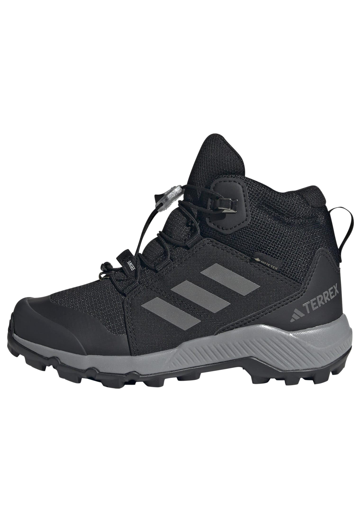 adidas Uniseks - dzieci Terrex Mid Gore-Tex Hiking Kids Shoes, Core Black/Grey Three/Core Black, 35.5 EU