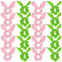 Vista 8 de 4 lazos para el cabello de seda satinada morada para mujeres de gran tamaño, bandas elásticas suaves y gruesas para mujeres y niñas, uso diario