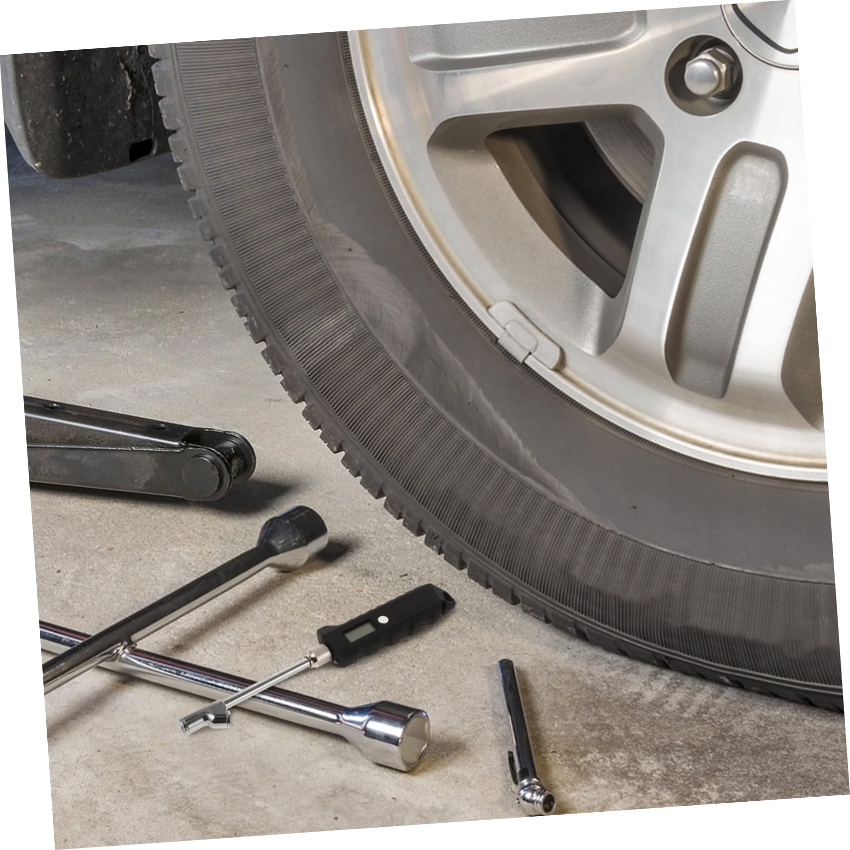 ABOOFAN Manomètre numérique pour pneus portable camion de voiture manomètre de pression des pneus pour camion jauge de pression des de robuste abdos Noir