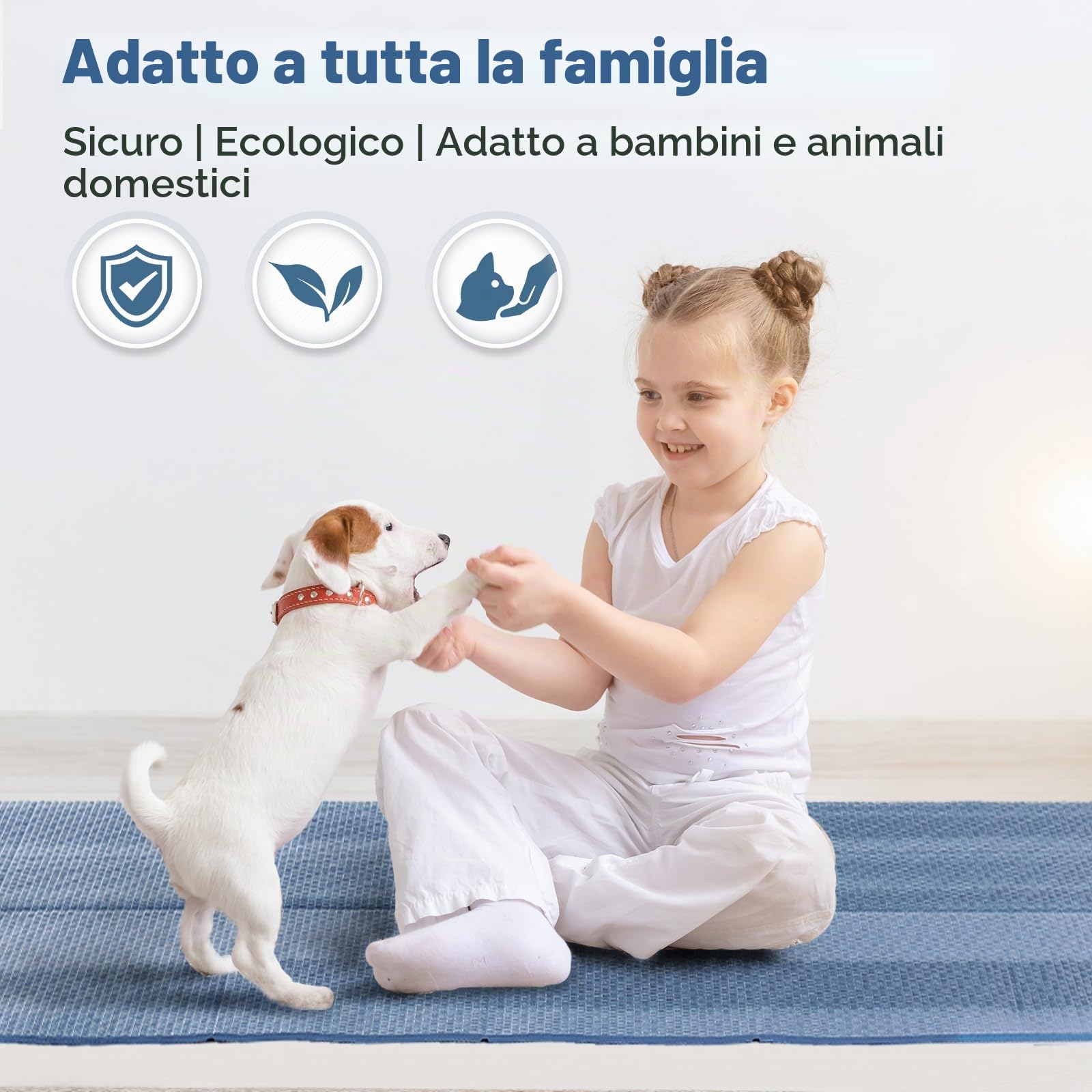 Avoalre Tappetino Yoga Antiscivolo Pieghevole, Tappetino Yoga da Viaggio Portatile in PVC Spesso 5mm Impermeabile per Fitness Esercizio Pilates Sport