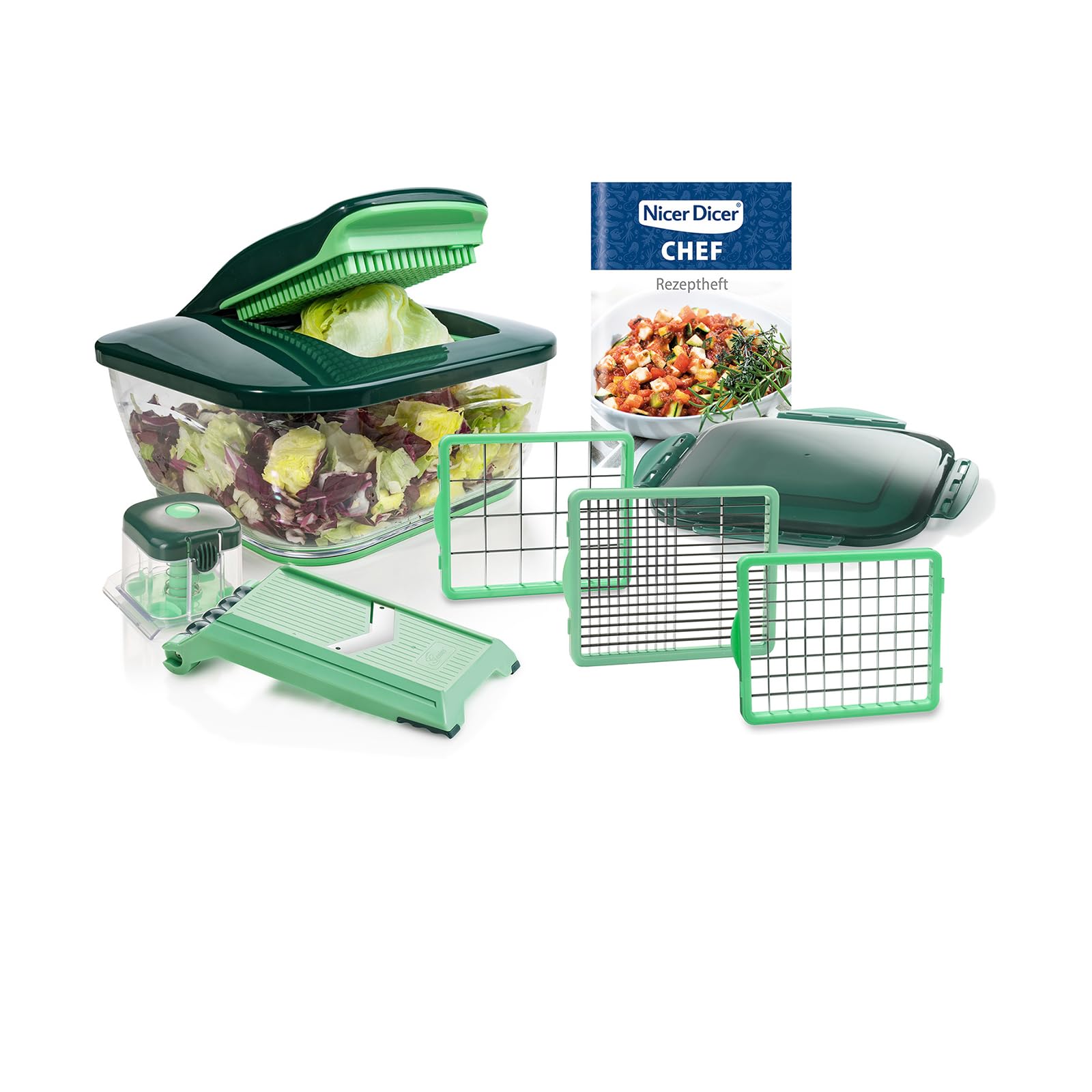 Nicer Dicer Chef - Cortador de galletas para frutas y verduras (10 unidades)