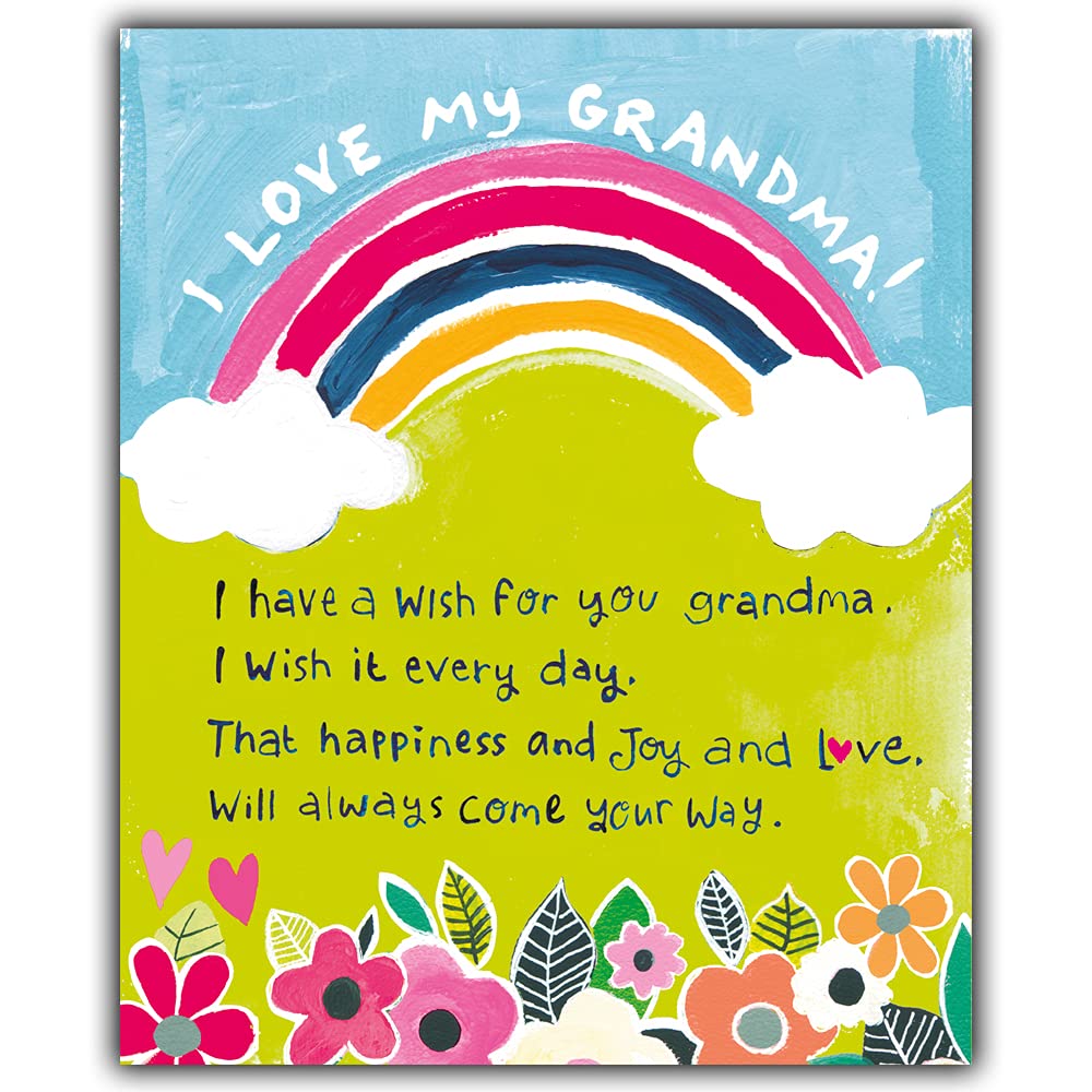 Emotional Rescue,Multi,ZFW9458 Grandma Birthday Card, Birthday Card For Grandma, Nice Words Birthday Card For Grandma, A Wish, Paper Salad