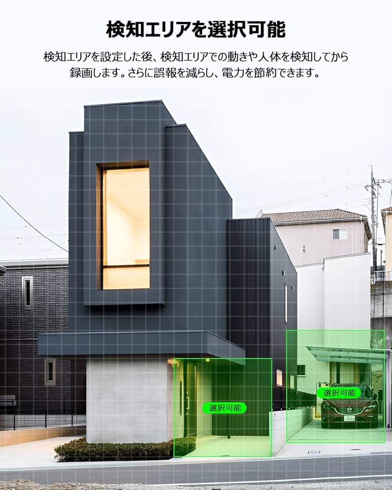 Amazon.co.jp: 【強化版400万画像・ソーラーパネル一体型・4台