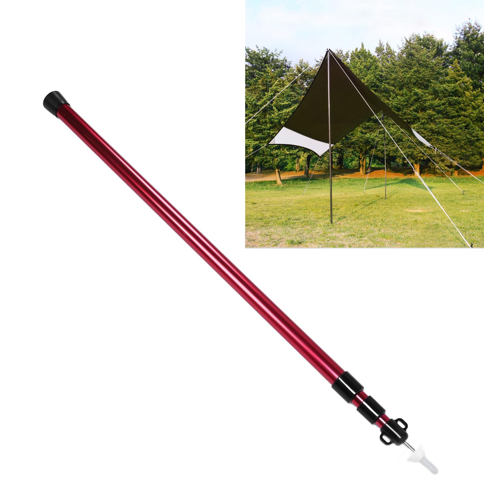 Hiking Poles Collapsible Lightweight Adjustable Tent Poles For
