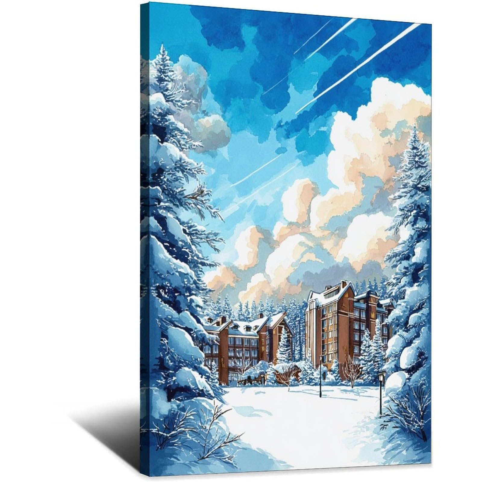 Beaver Creek Posters 20x30inch(50x75cm) Vintage Watercolor Canvas Art