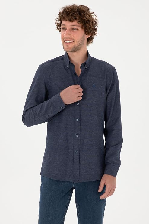 U.S. Polo Assn. Erkek Koyu Yeşil Gömlek Basic 50316723-VR079