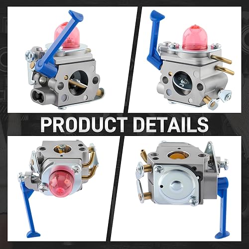 Miniatura 3 de Kit de reparación de carburador cilindro de 1.378 in 545008082 con filtro de aire, filtro de combustible, bujía de línea de combustible para