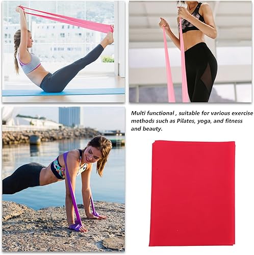 Miniatura 8 de TPE Resistance Bands for Exercise Elastic Workout Bands with High Elasticity for Home Gym Yoga Pilates Fitness Training for Women and Beginners