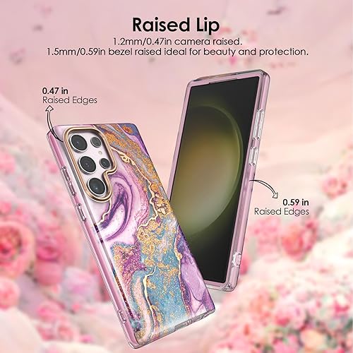 Miniatura 5 de Funda compatible con Samsung Galaxy S23 Ultra 5G, funda protectora delgada y elegante, protección de 360 grados, sin protector de pantalla