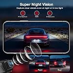 4K Dash Cam Front and Rear Camera,4K+2.5K Dual Dashcam for Cars with 3.16''IPS,64GB Card,Built-in GPS,5GHz WiFi & App Control,Time Lapse,Parking Mode,G-Sensor,Loop Recording,WDR,Night Vision