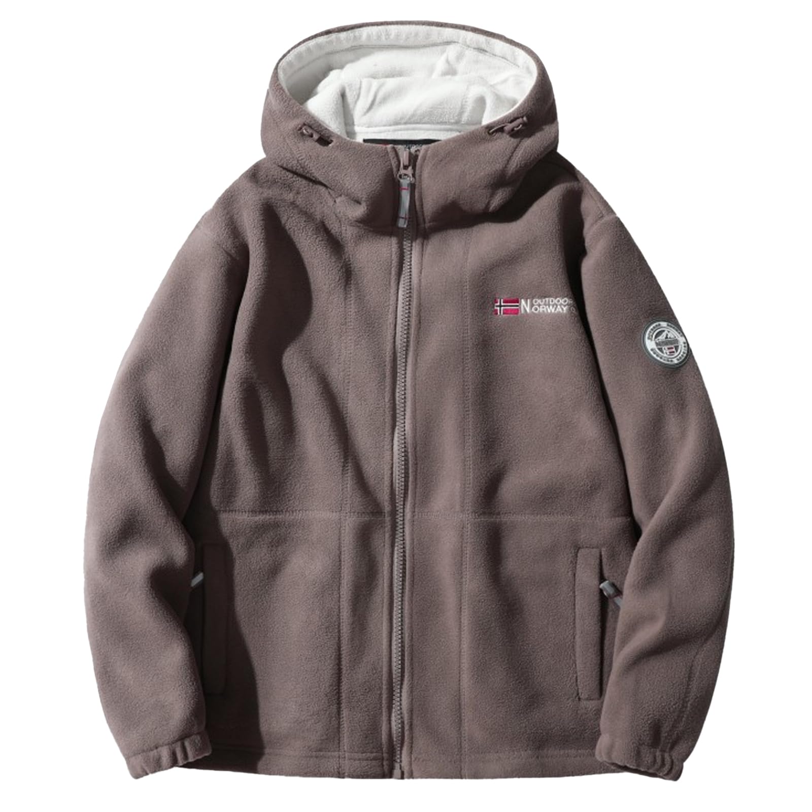 暖かいフリース  冬服 Amazon | [Manatsulife] メンズ フリース ジャケット フード付き
