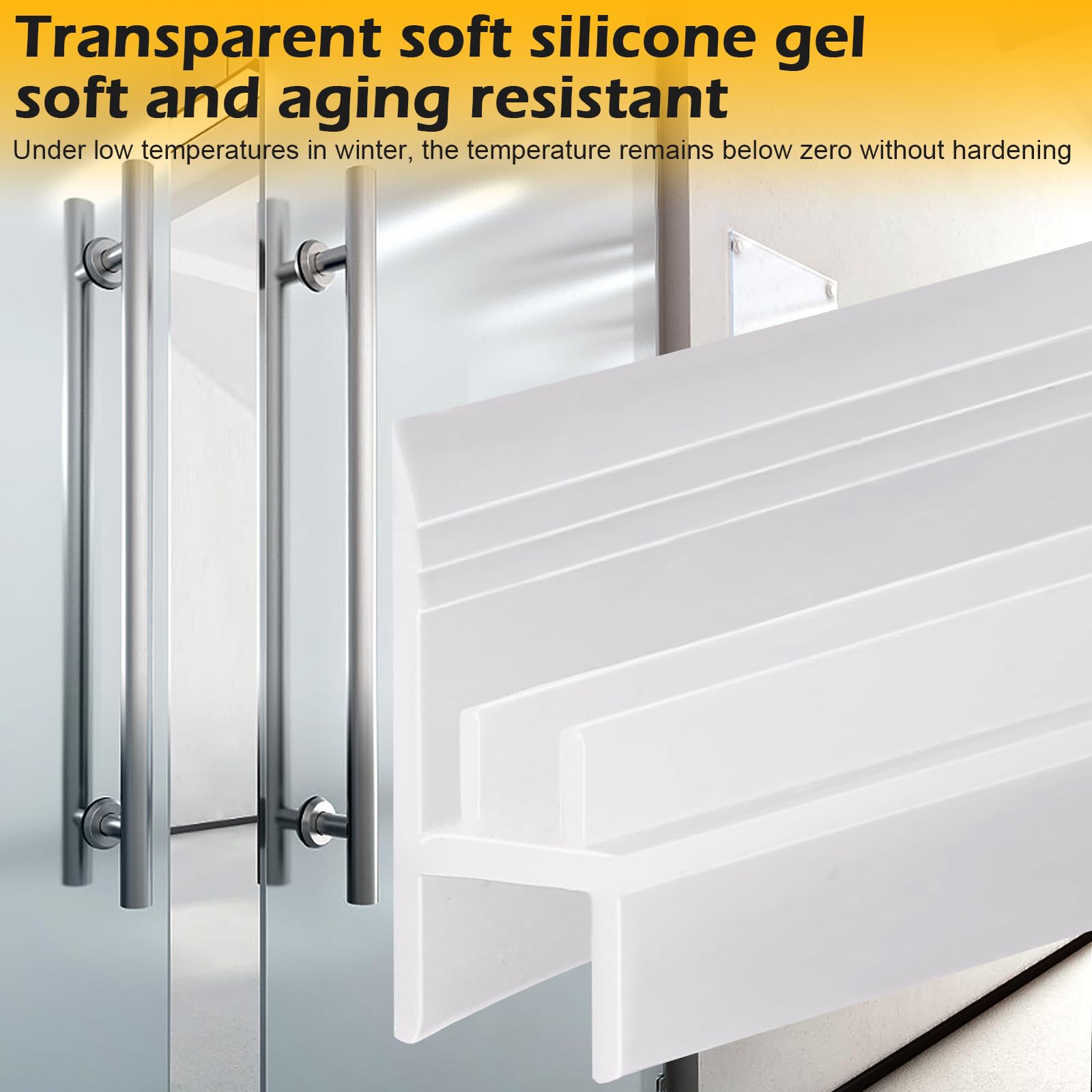 Junta de ducha 3 M 5 M 10 m przezroczysta para puerta de cristal de 6 8 mm mampara de ducha r de agua protección contra pes juntas para puertas de ducha (3 m x 6 mm)