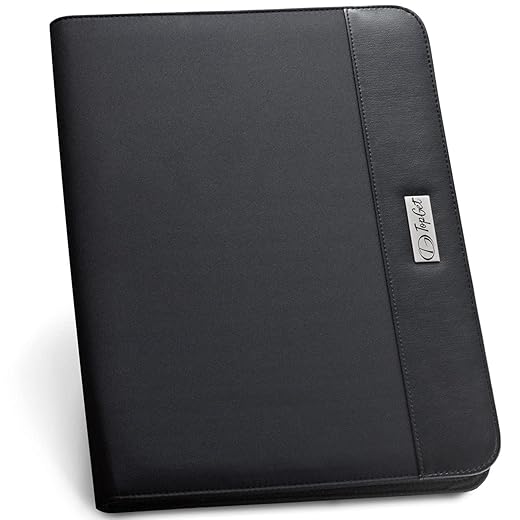 Pasta Executiva Congresso A4 Edge com Ziper TopGet (Preto)