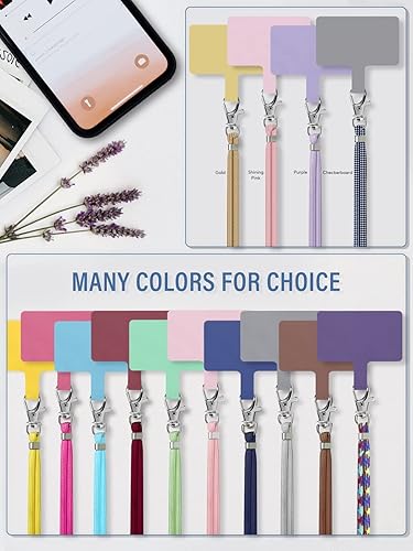 Miniatura 5 de Cordón universal para teléfono celular cordón cruzado con correa ajustable de nailon para el cuello compatible con todos los teléfonos celulares