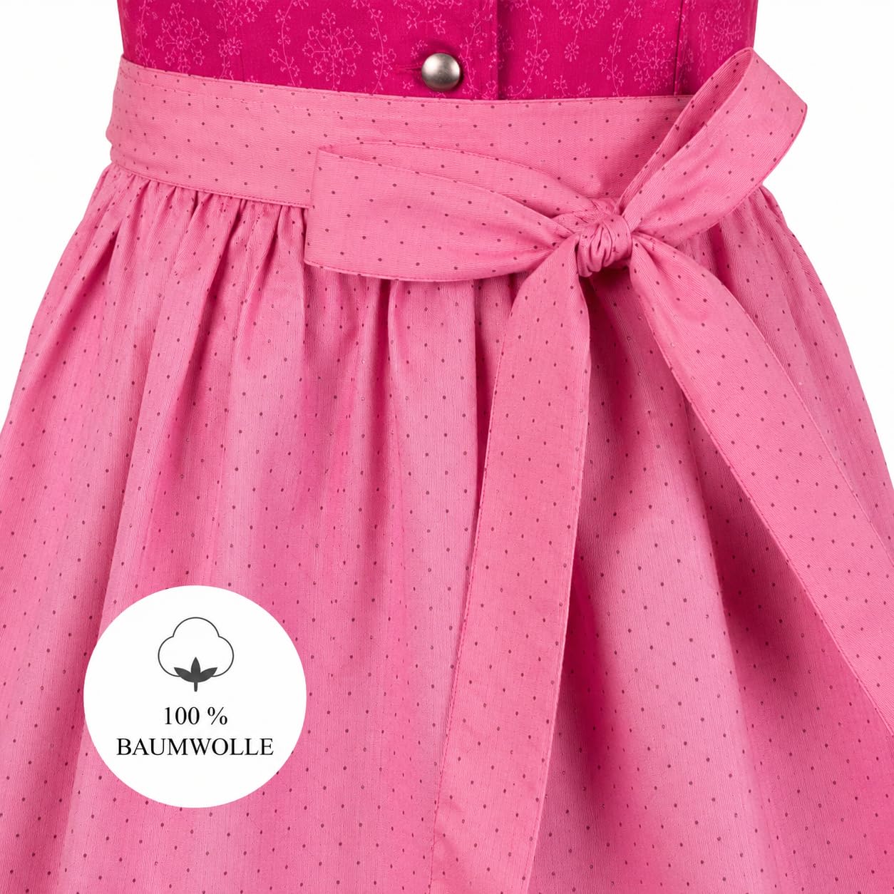 Ramona Lippert Dirndl Charlotta dziecięca Dirndl Dirndl różowa (110/116)