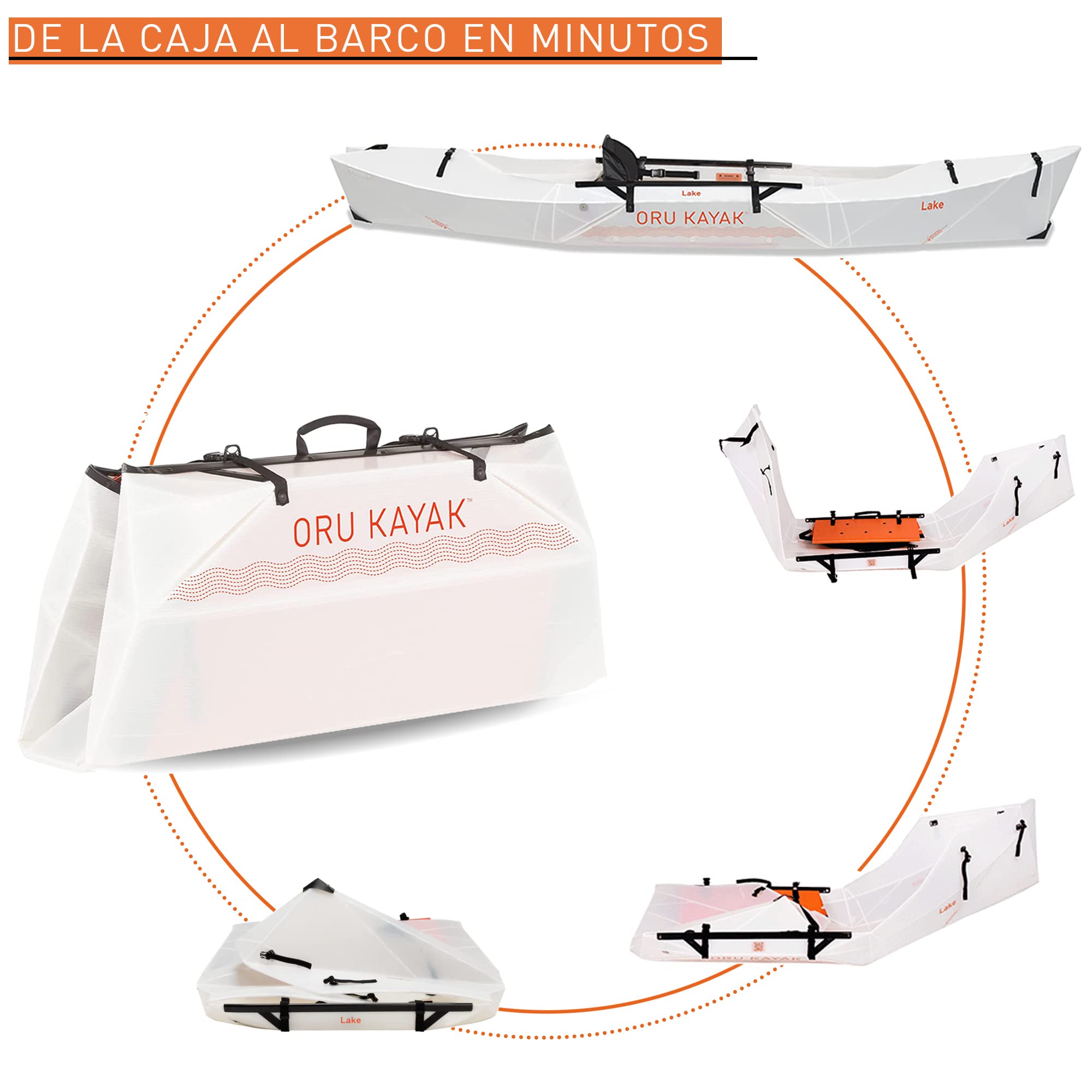 Oru Kayak Plegable - Estable, Duradero, Ligero - para Adultos y Jóvenes - Kayaks para Lago, Río y Océano