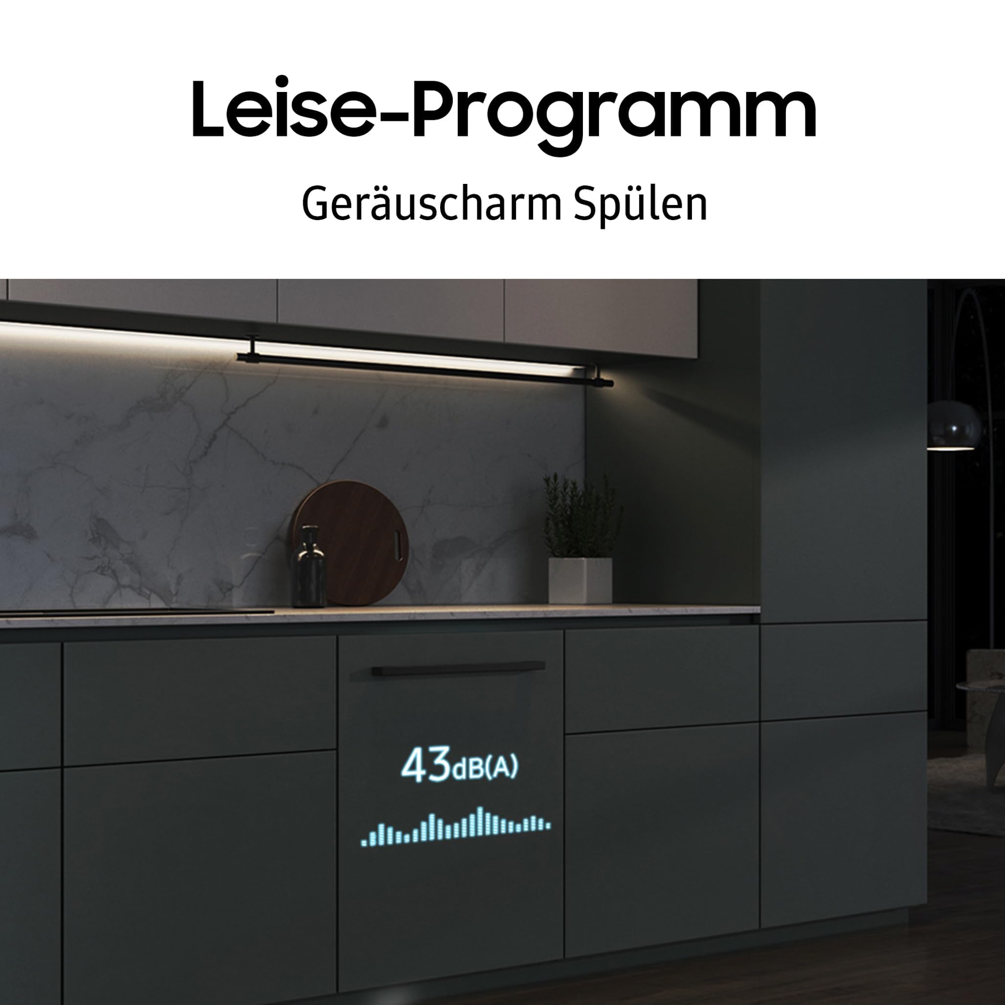 Samsung Unterbau-Geschirrspüler, 60 cm, EEK: A, 14 Maßgedecke, 7,9 l Wasserverbrauch, WaterJet Clean, SmartThings AI Energy Mode, 43 dB(A), Schwarz, DW60CG880UB1EG