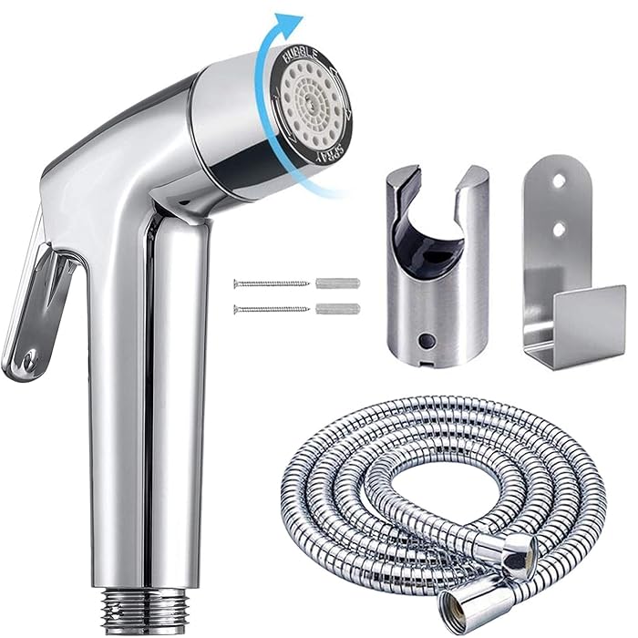 Buy Handheld Bidet Sprayer Toilet Bathroom with Wall Bracket Hose Set