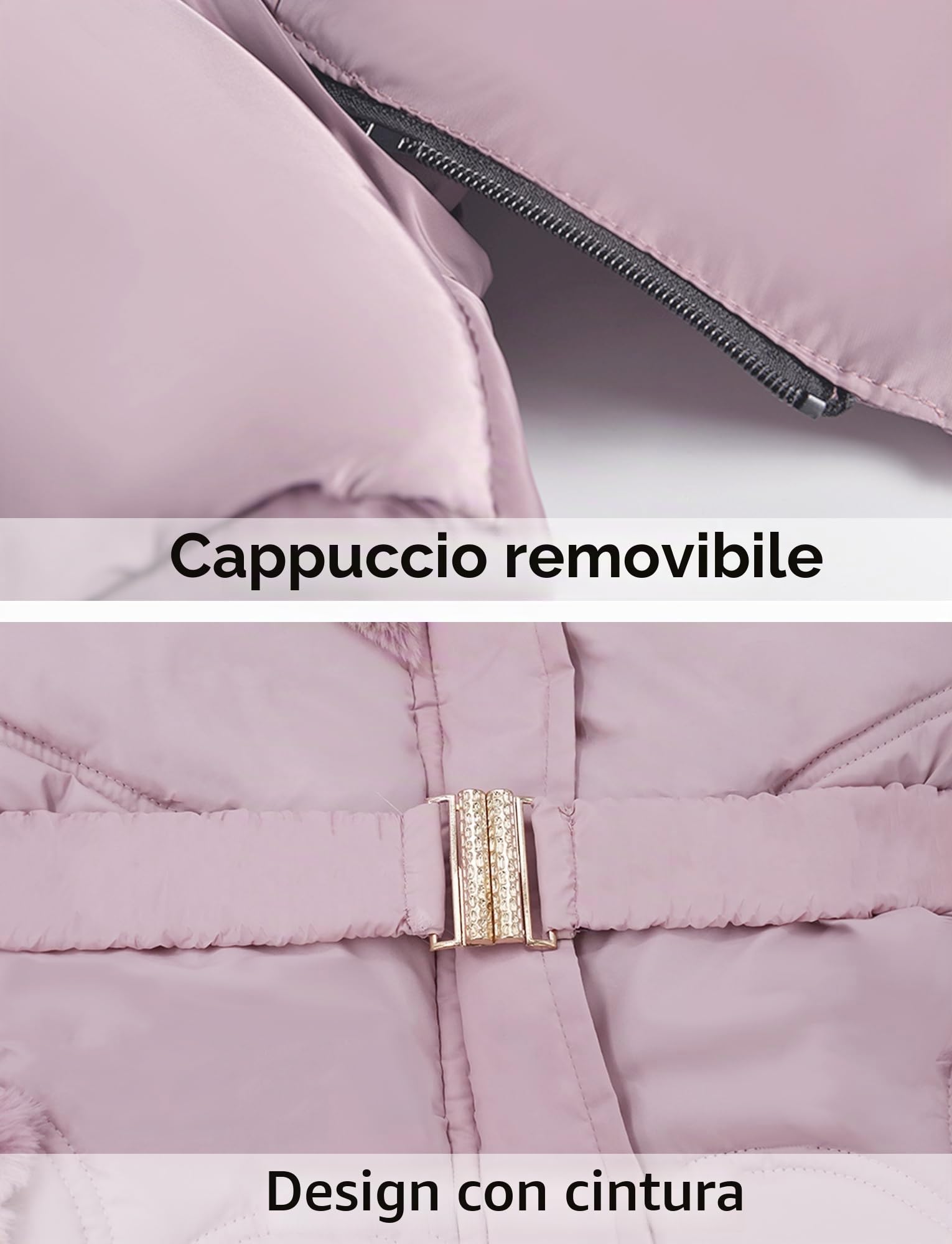 Happy Cherry Cappotto Ragazza Giubbino con Cappuccio Giacca Invernale Manica Lunga Giubbotti Caldo Inverno 5-10 Anni