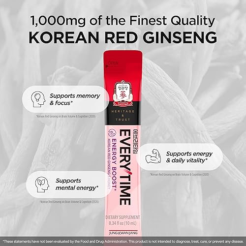 Miniatura 6 de JungKwanJang - Palitos de extracto de Panax Ginseng rojo coreano (1000 mg), 10 unidades