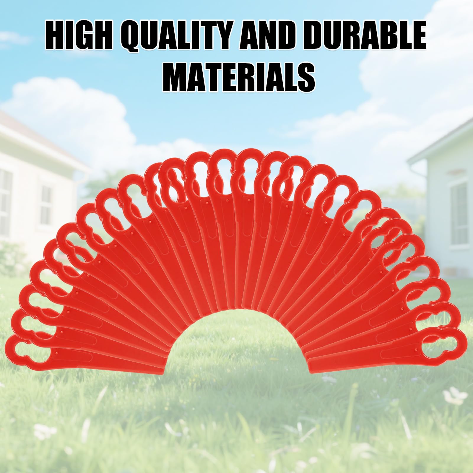 Cuchillas de repuesto PA6 para cortabordes, lote de 60 unidades, compatibles con GE-CT 18 Li, GC-CT 18/24 Li, BG-CT 18 Li, RG-CT 18 Li, accesorios para cortabordes inalámbrico