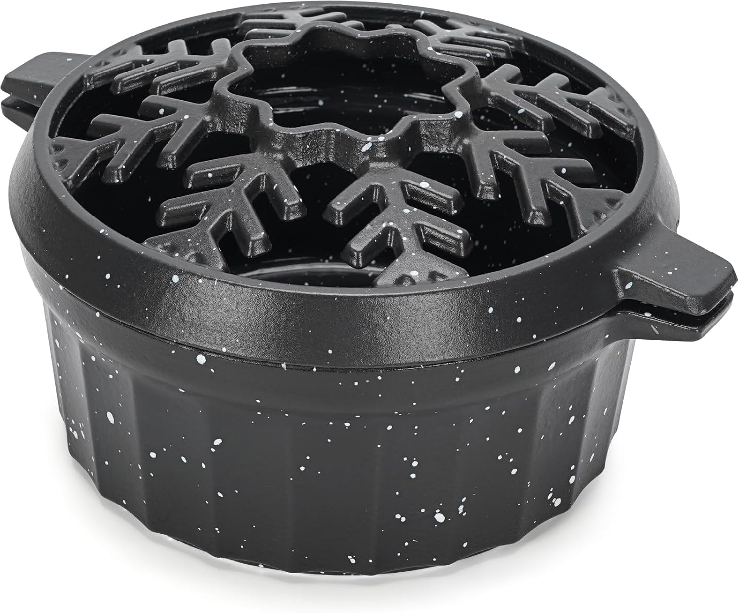 Cast Iron Wood Stove Steamer 2.5 Quart with Large Opening Top - Flake Grey