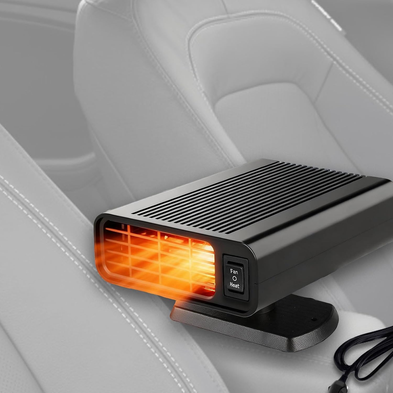 12V Car Heater,360° Portable Car Heater & Defroster, 2-in-1 Fast Heating Heater for Car Plug into Cigarette Lighter, Car Windshield Defogger for Vehicles,Cars,RVs,SUVs