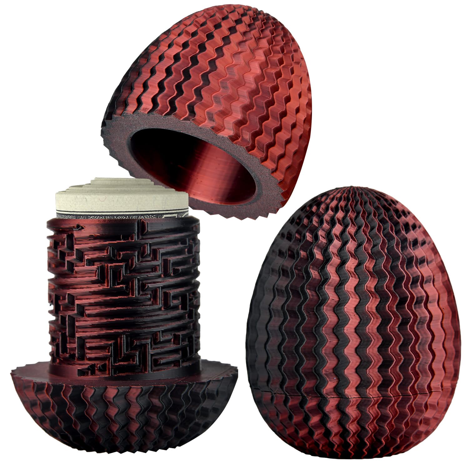 Mystery Egg Puzzle Box Easter Gifts, Mystery Box Easter Eggs Decorations for Cash, 3D Money Puzzle Box Annoying Gift Box with Hidden Compartment for Adults & Kids, Birthdays Presents