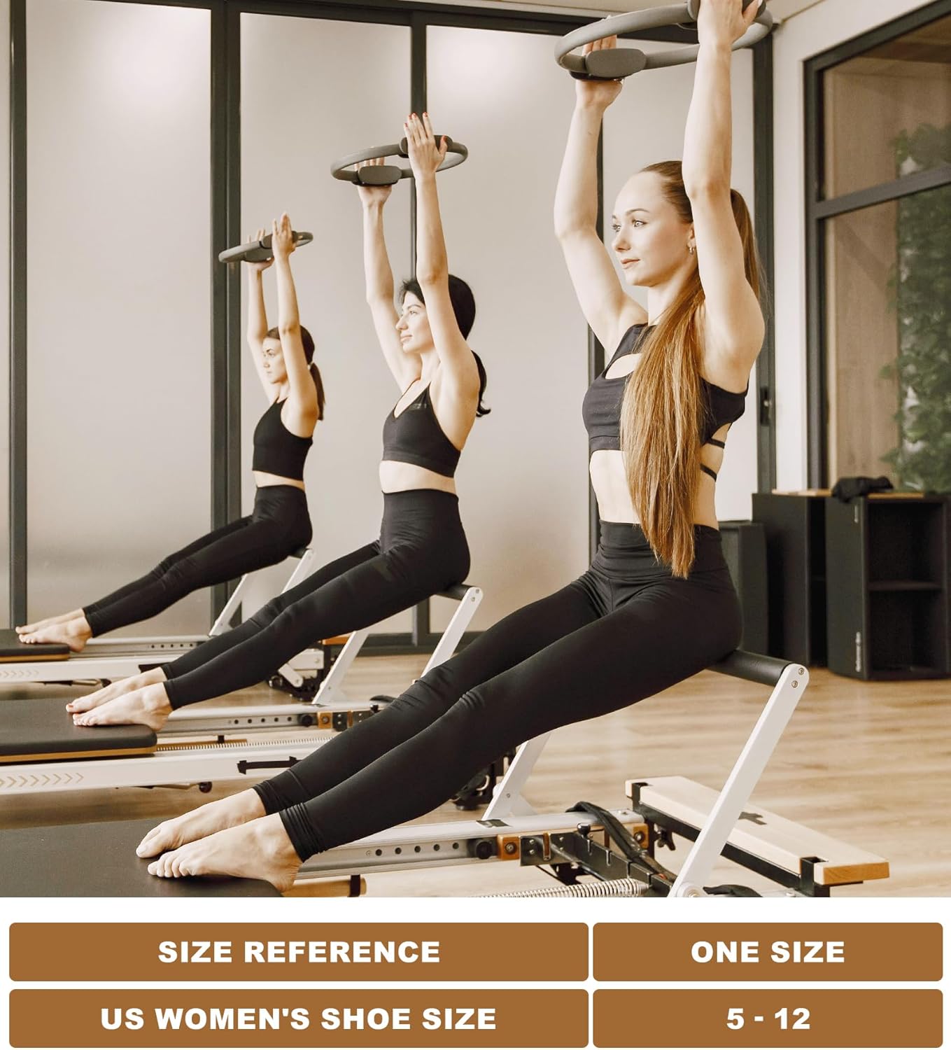 6pairs Grip Pilates Socks with grips for Women Crew Cotton Non Slip Grippy Socks Yoga Barre Workout Gifts - Image 5