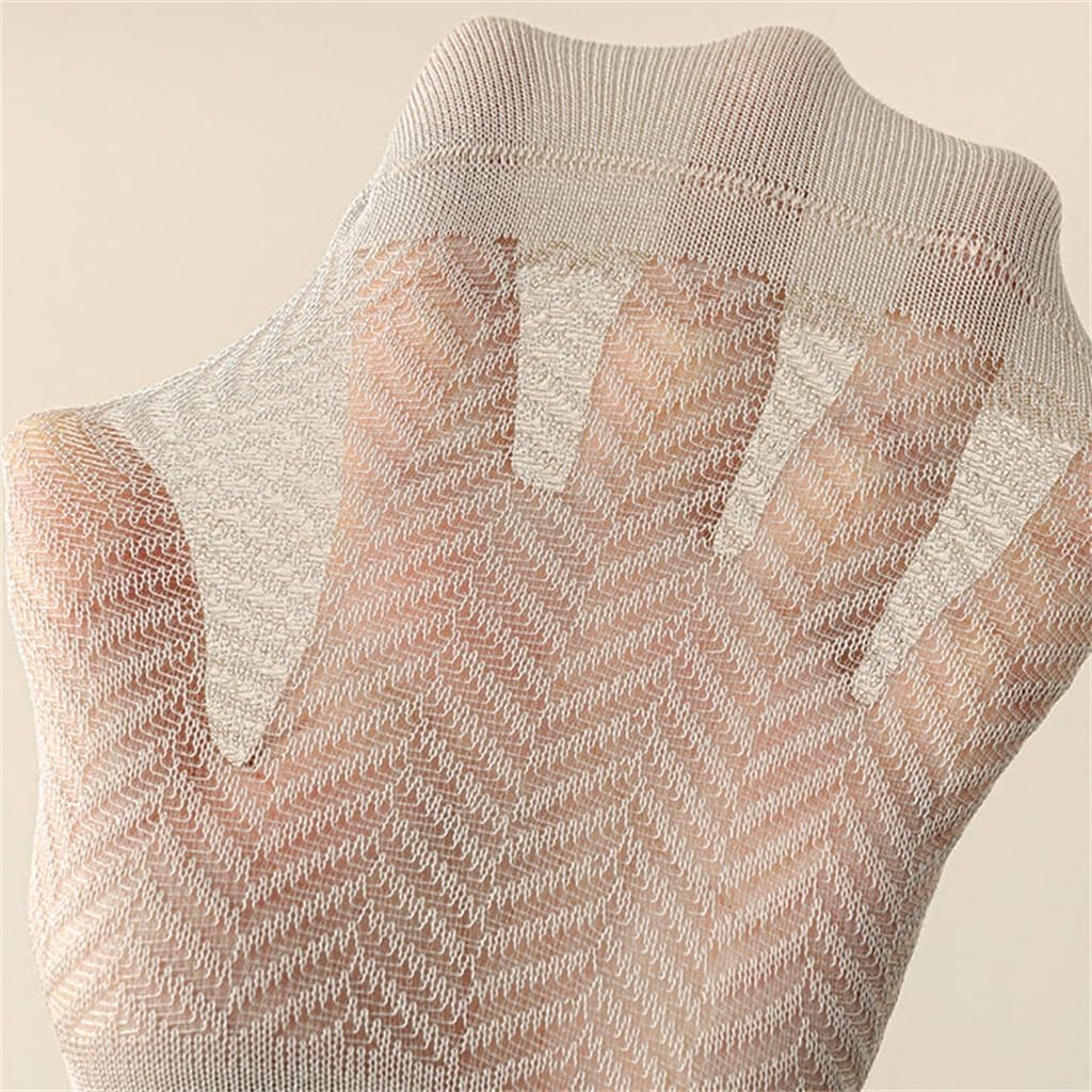 JSEIAJB Spring Boat Socks Women S Mesh Shallow Mouth Boneless Low Top Socks