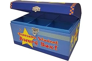 Adorable Classroom Treasure Box 10"x6"x6"