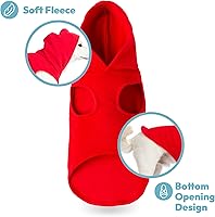 Vista 4 de Gooby, vestimenta chaleco para perros para clima frío para todos los días con capucha para perros pequeños, XL, Gris