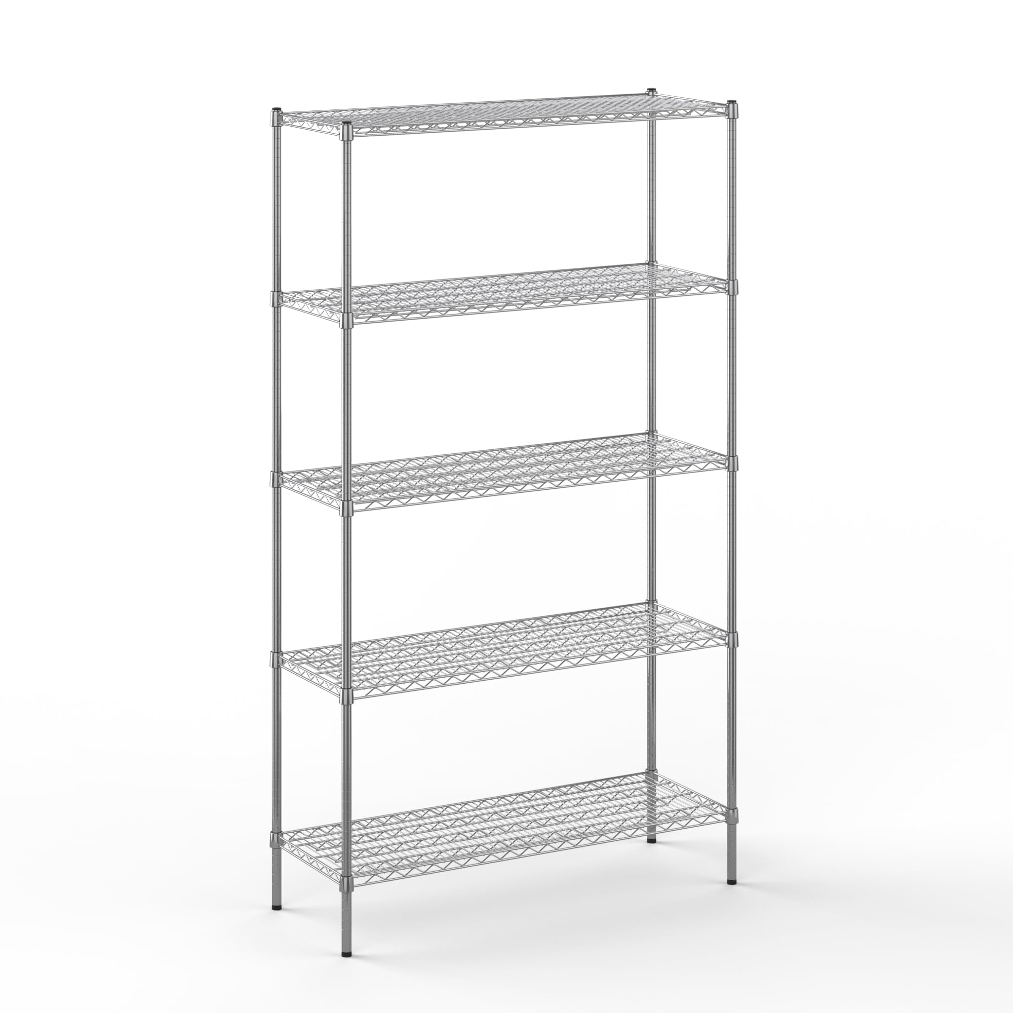 18" Deep x 48" Wide x 86" Height Wire Shelving Kit | 5-Tier | NSF Commercial Storage Rack Unit