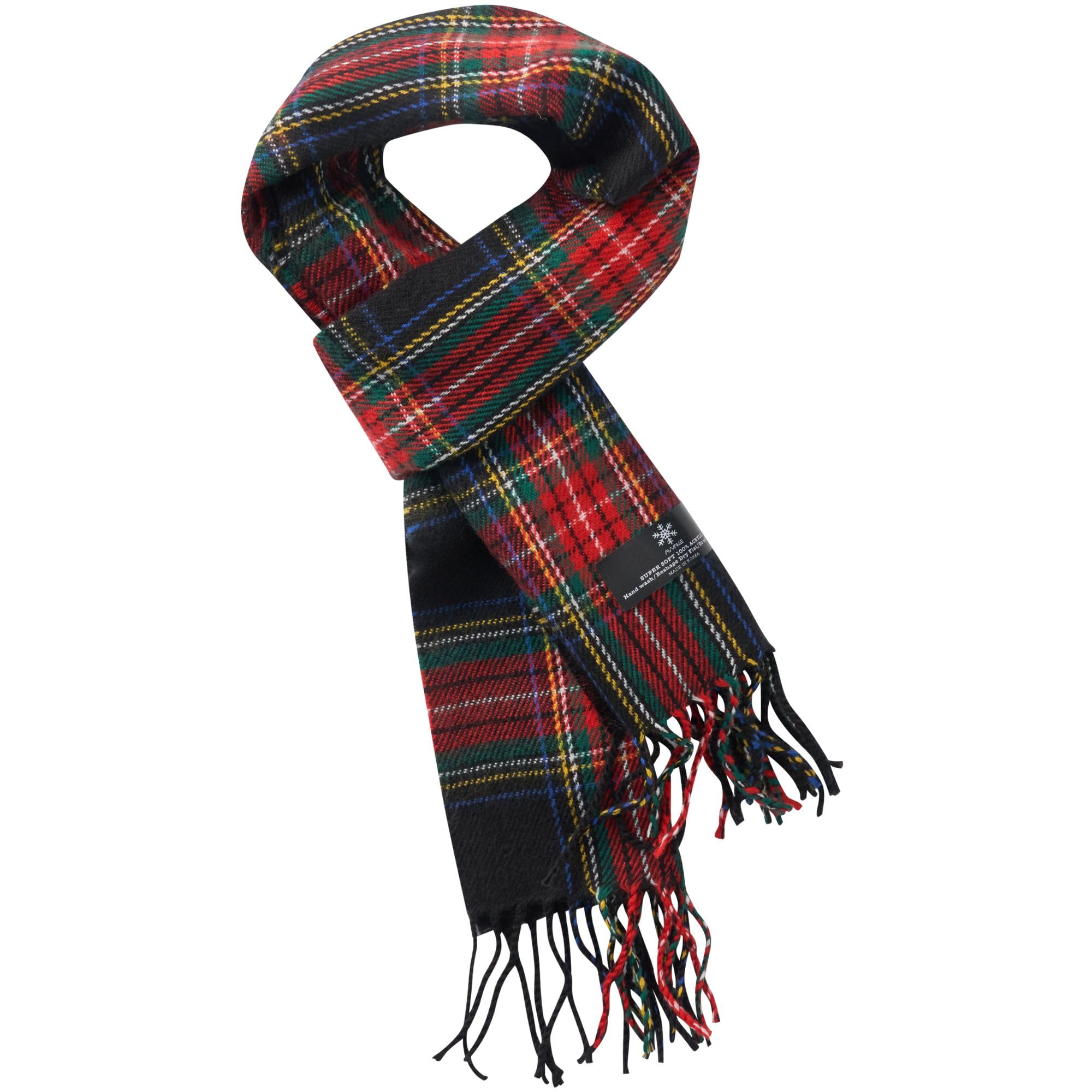 a.wave Luxuriouse Soft Wool Touch Tassel Ends Scarf-picture-17