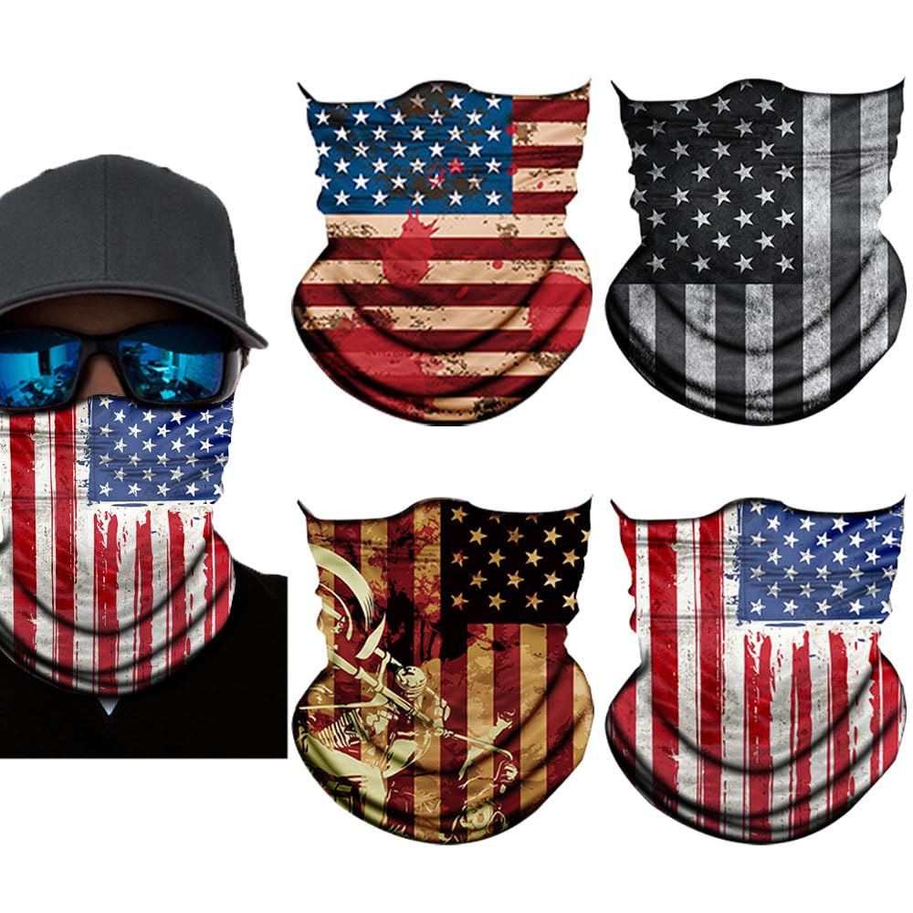 Neck Gaiter Mask Bandana Gator Face Cover Mask Sun UV Protection Neck Warmer Balaclava Tube Face Scarf Headband