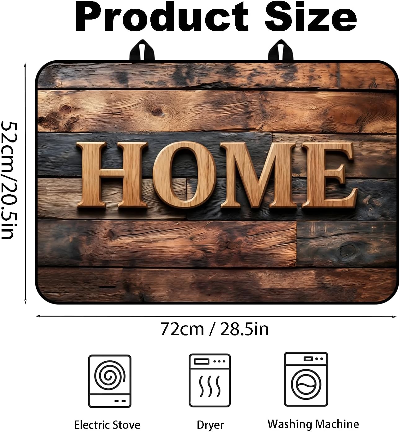 Stove Top Cover for Electric Stove, Multi-Purpose Heat Resistant Glass Cooktop Cover for Countertop, Stove and Washer Top Protection