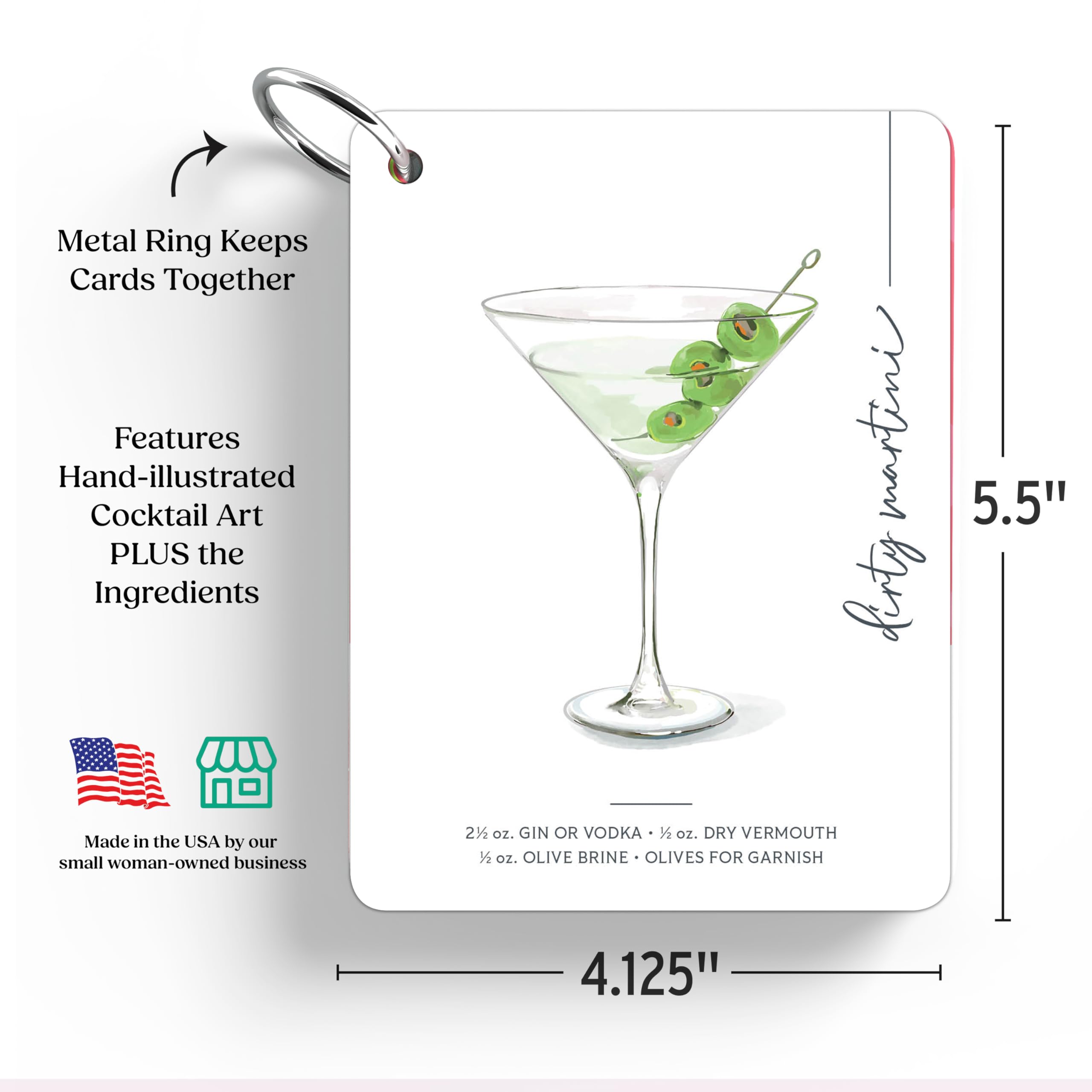 Mixology cocktail cards, a fun addition to your bar cart.