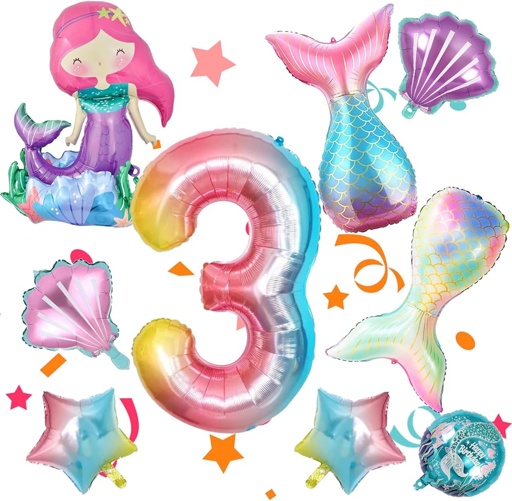 Mermaid under the sea Balloons Ect.