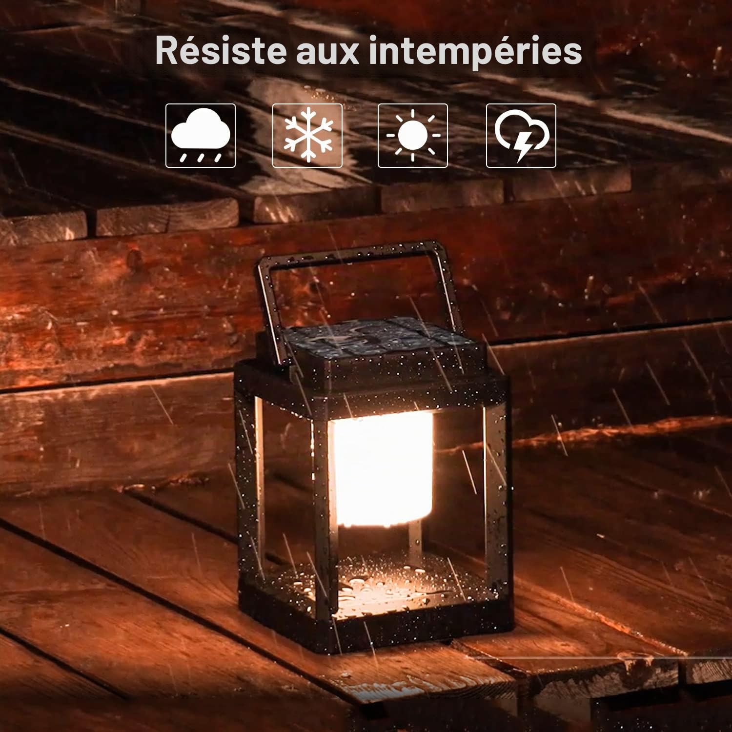 Lampe de Table LED Rechargeable Solaire 3 Niveaux de Luminosité Contrôle Tactile Lampes de Chevet étanche Lanterne Solaire Extérieur Pour Terrasse Camping Lecture