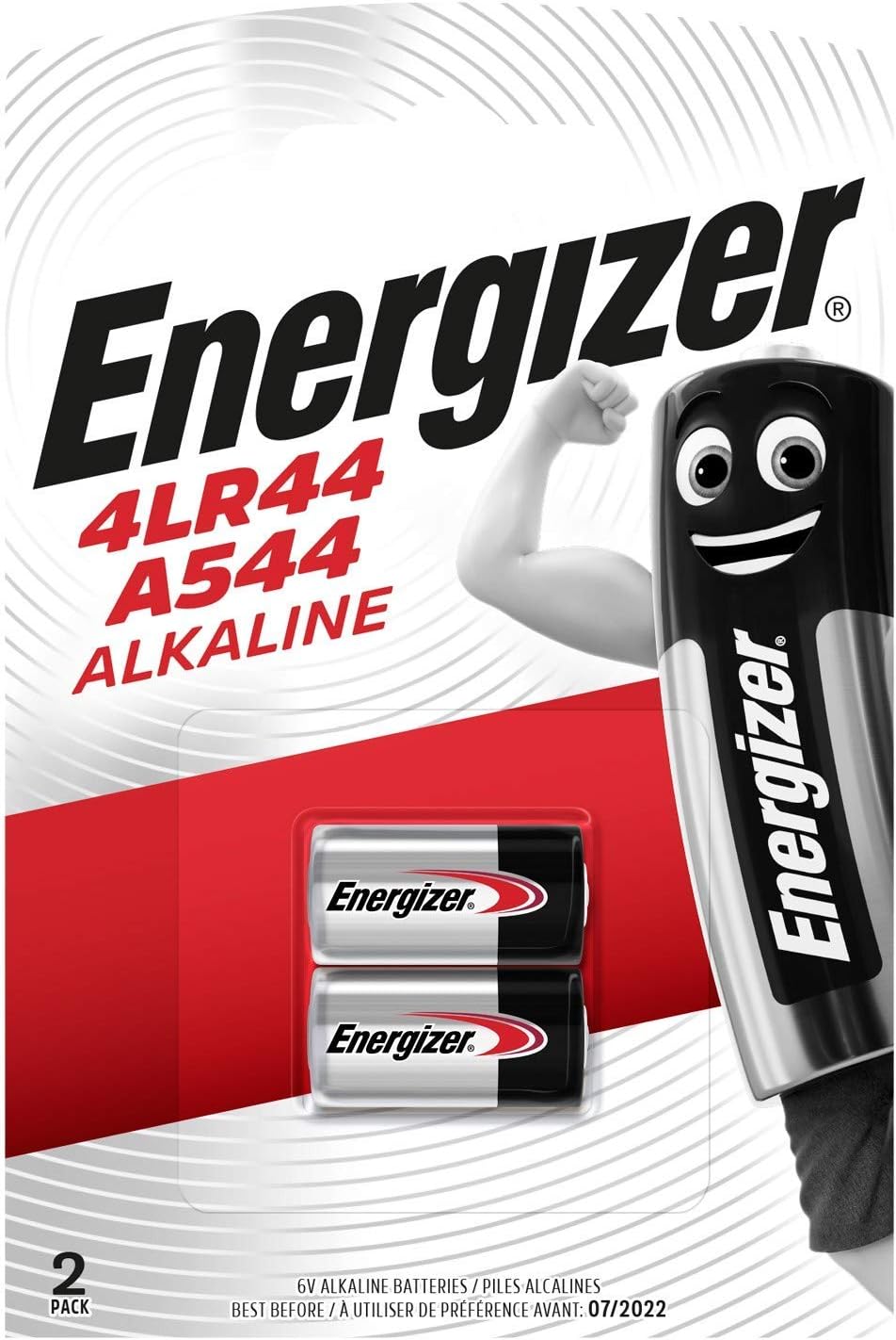 A544 4LR44 4G13 L1325 6V Alkaline Batteries Twin-pack
