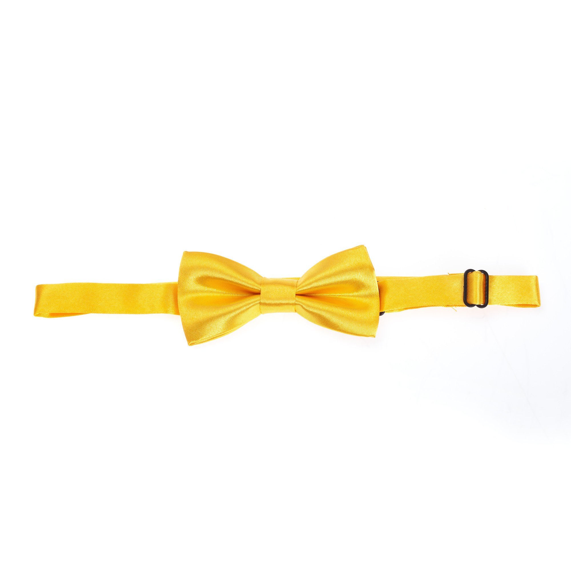 Robelli Kids/Boys Satin Clip-On Wedding Bow Tie (Yellow)