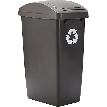 Umbra Mini Waste Can, 1.25 Gallon With Swing Lid (Dark Blue - View #12