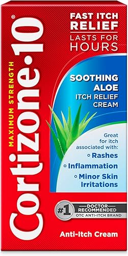Miniatura 8 de Cortizone 10 Crema de máxima fuerza con aloe de 1 onza crema antipicazón 1 de hidrocortisona