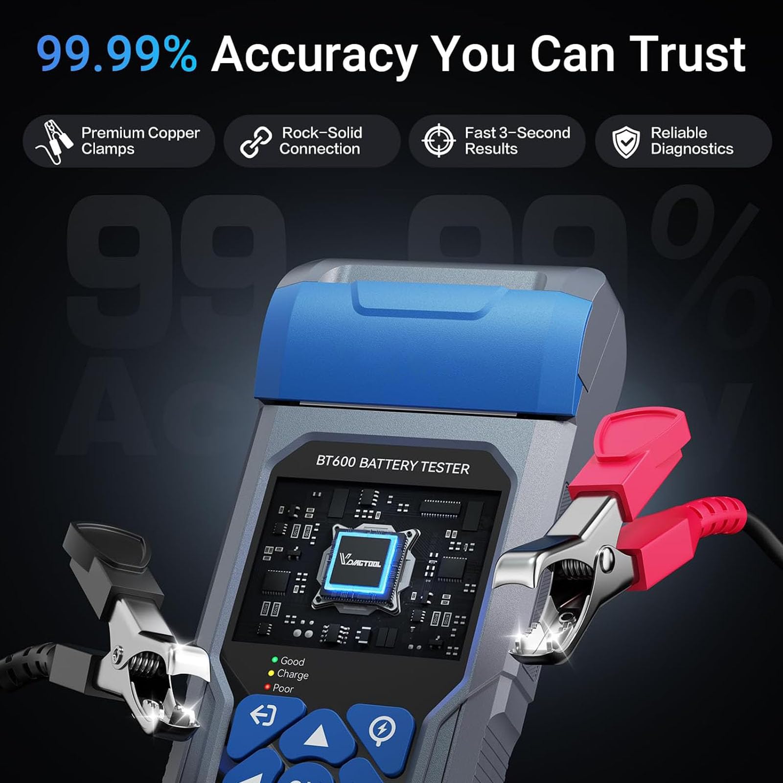 VDIAGTOOL BT600 VDIAGTOOL - Controllo del carico della batteria con