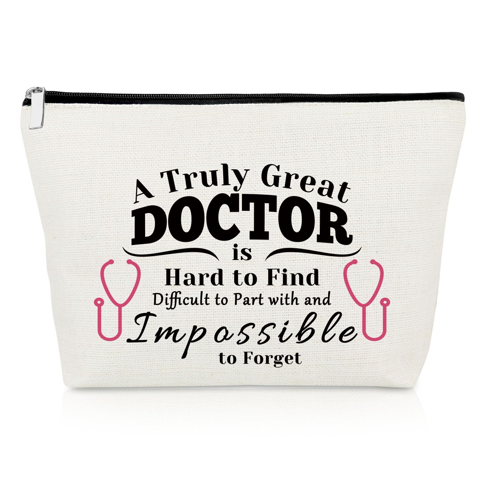 Doctor Appreciation Gifts for Women Makeup Bag Thank You Gift for Doctor Future Doctor Medical School Student Gifts Doctor Birthday Gifts Cosmetic Bag