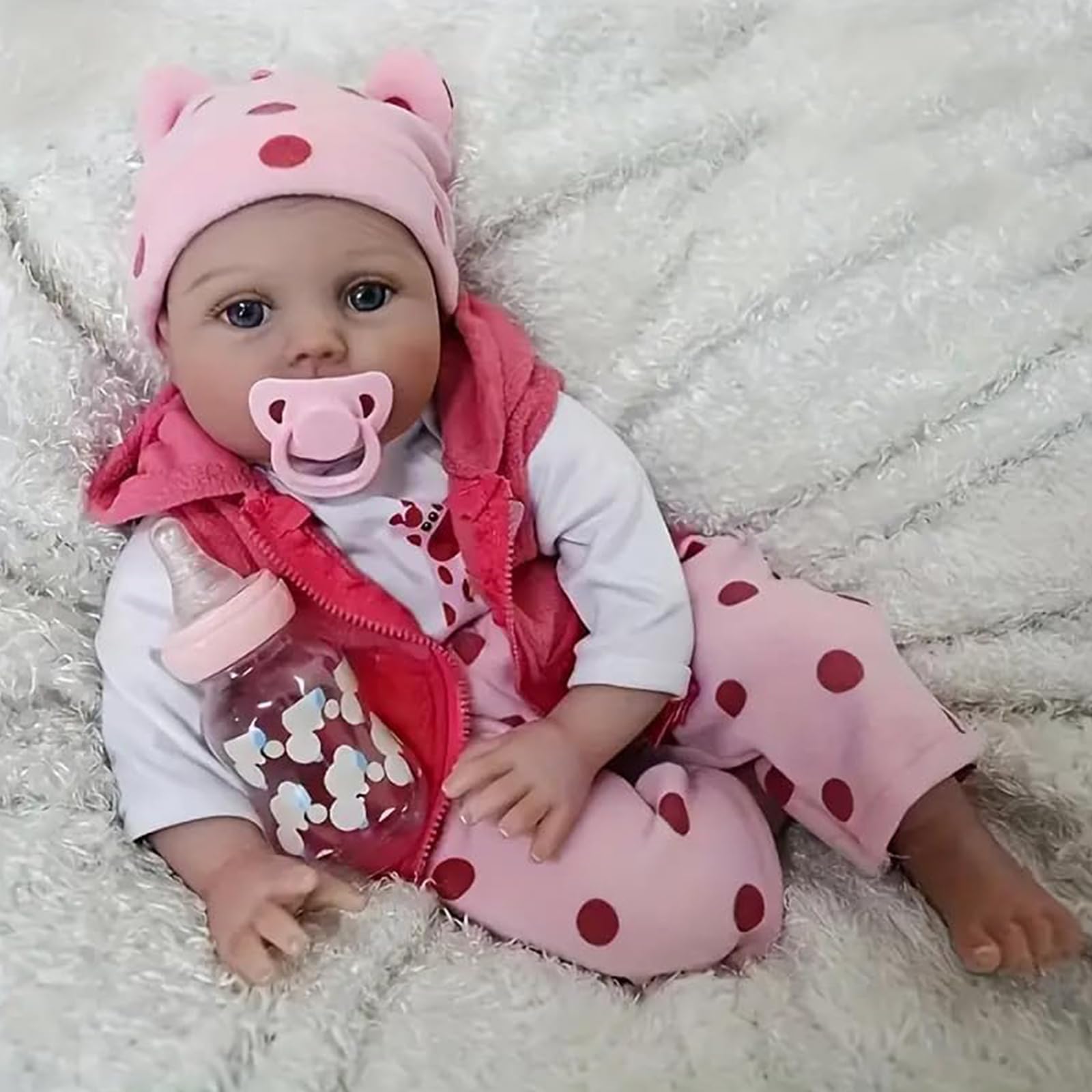 Bambole 22 Pollici Realistico Reborn Bambole Bambola Grills Morbido Vinile Realistico Neonato Bambole Real Life Doll